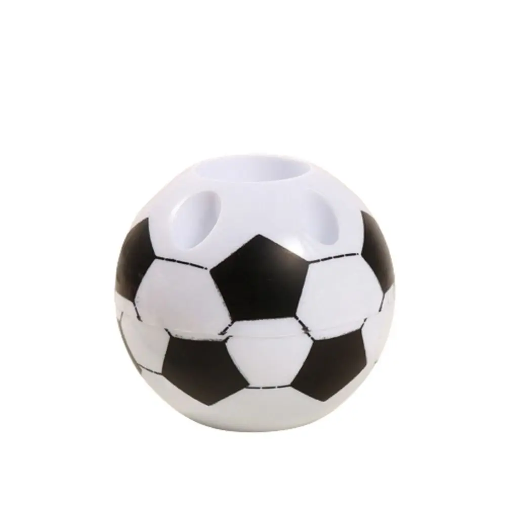 

Portable Football Shape Pen Holder Creative Round Pen Organizer Tabletop Storage Multifunctional Stationery Container Students