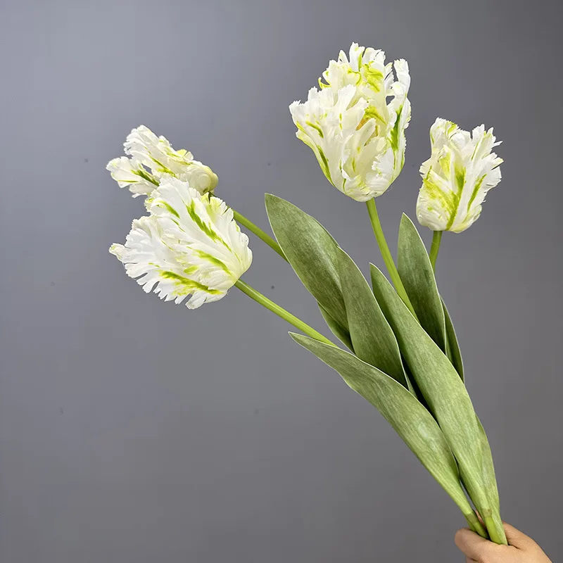 New Artificial Flowers Real Touch Tulip For Home Decor Latex Single Fake Flowers DIY Wedding Supplies decoration table baptême