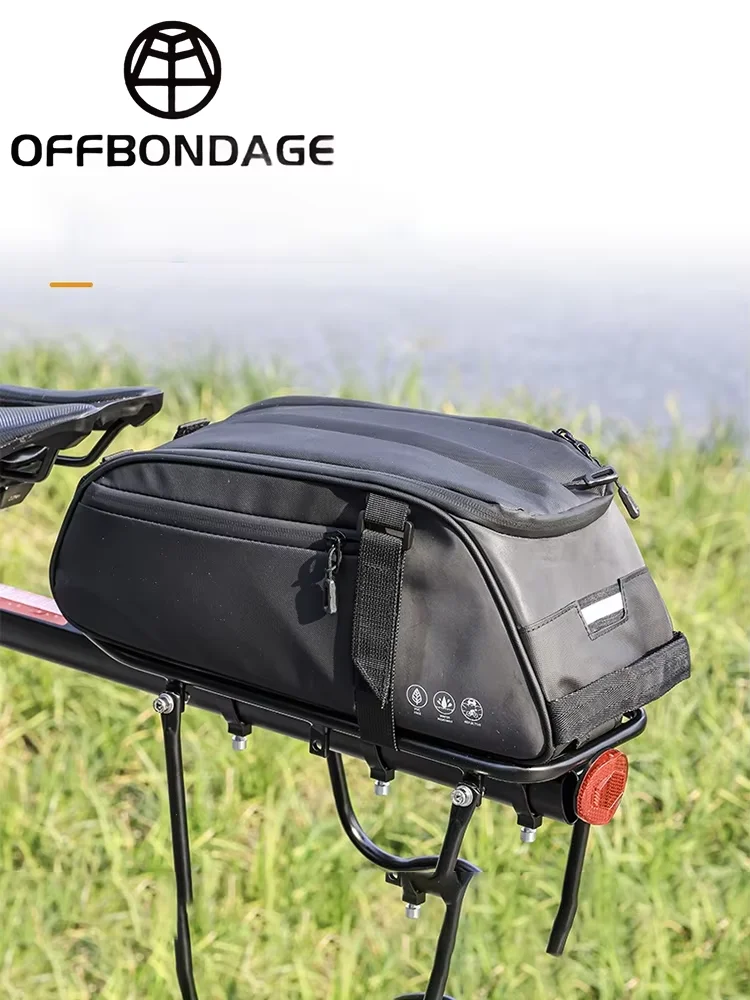 AliExpress OFFBONDAGE Saddlebag Multifunctional Rack Bag Top Tube Bag Reflective Waterproof Handheld Large Capacity Adjustable Bicycle Bag