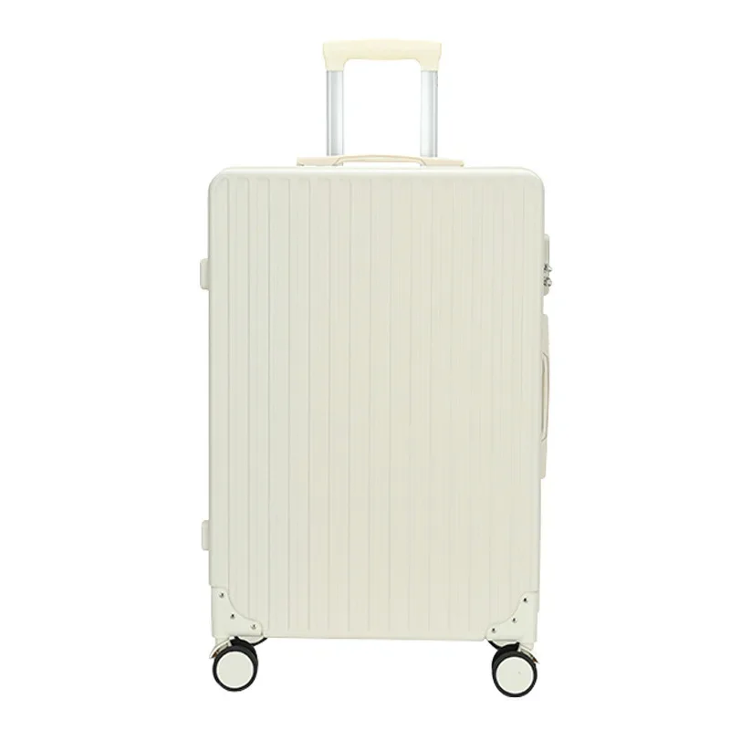 Valise à roulettes en cuir personnalisée, bagage à roulettes, 20 po, 24 mots de passe, approche