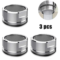 3pcs Aerators Water Saving Faucet Tap Nozzle Thread Replaceable Filter Mixed Nozzle Bathroom Faucet Bubbler Bathroom Parts