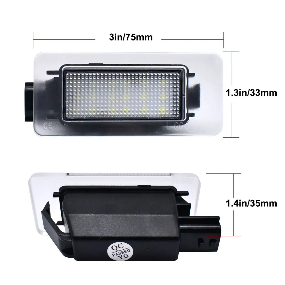 2Pcs LED License Plate Lights Car Lamp Assembly Car Number Plate Light Accessories For Nissan Serena C27 2016 2017 2018 2019