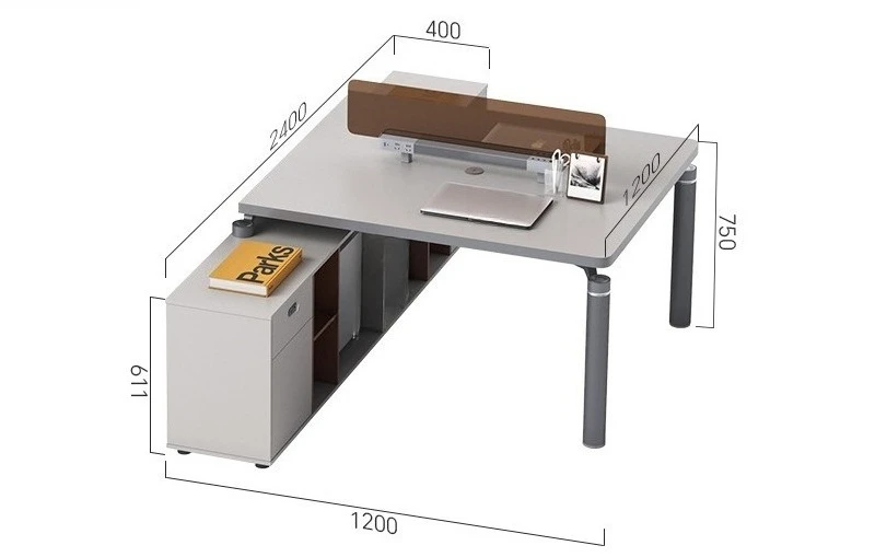 Finance desk, workstation, screen, staff table, combination card space, staff four, double face-to-face, accounting desk
