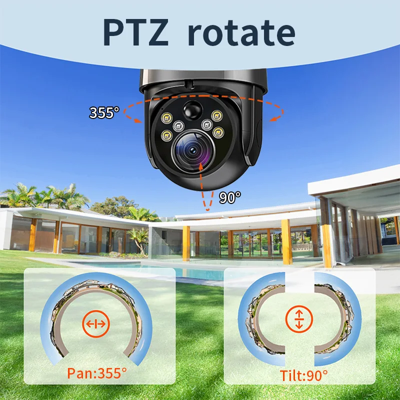 UBOX 20X زووم بصري 4G بطاقة Sim WIFI Dual Len كاميرات لاسلكية تعمل بالطاقة الشمسية CCTV PTZ كاميرا IP للشبكة الخارجية #3