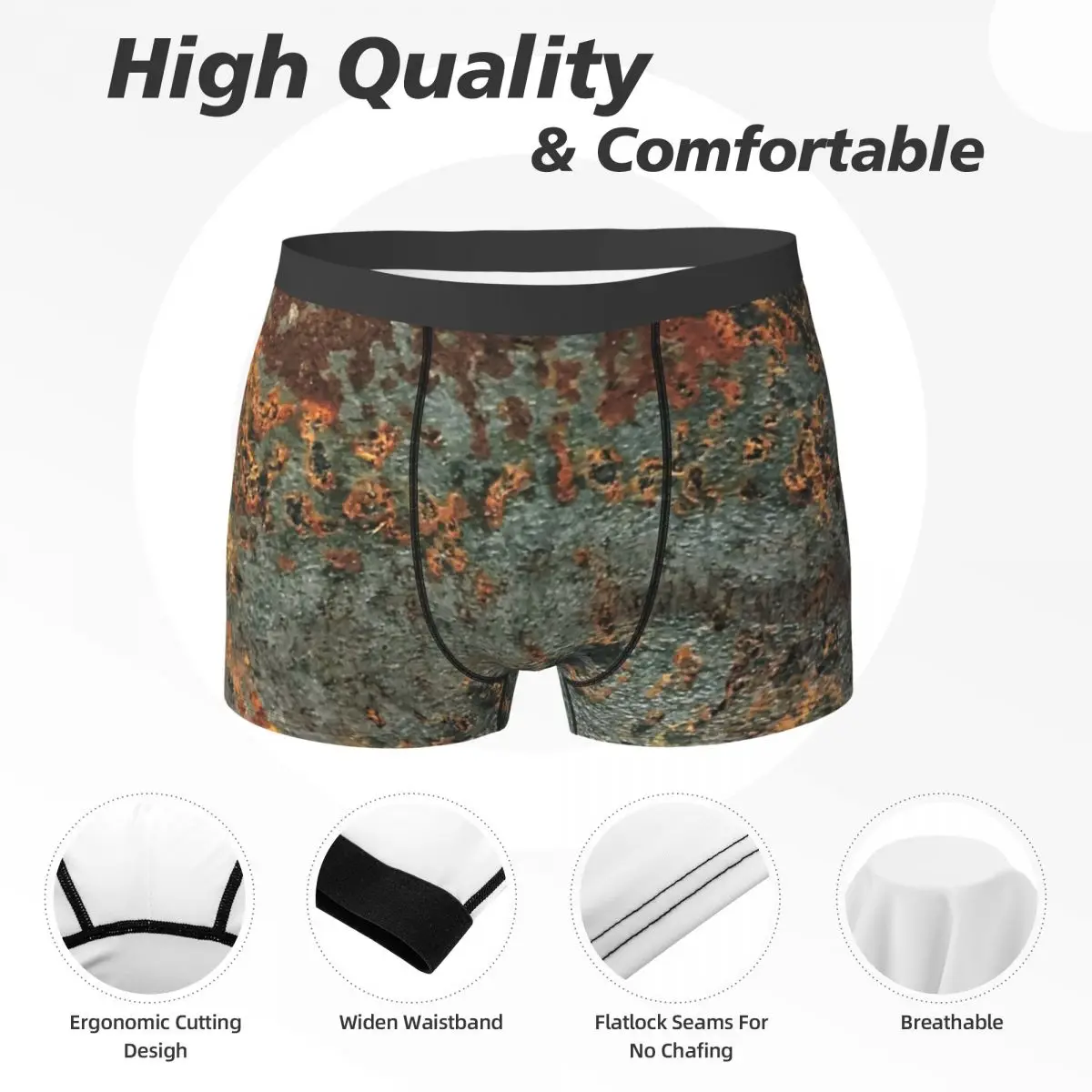 Boxer Unterhose Shorts Rost Höschen Herren Weiche Unterwäsche für Homme Mann Freund Geschenk