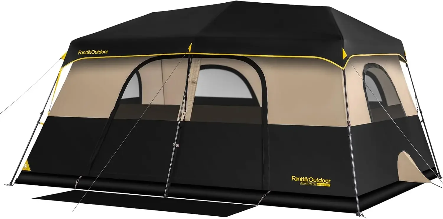 Instant Cabin Tent 6/8/10/12 Person Camping Tent Setup in 60 Seconds with Rainfly & Windproof