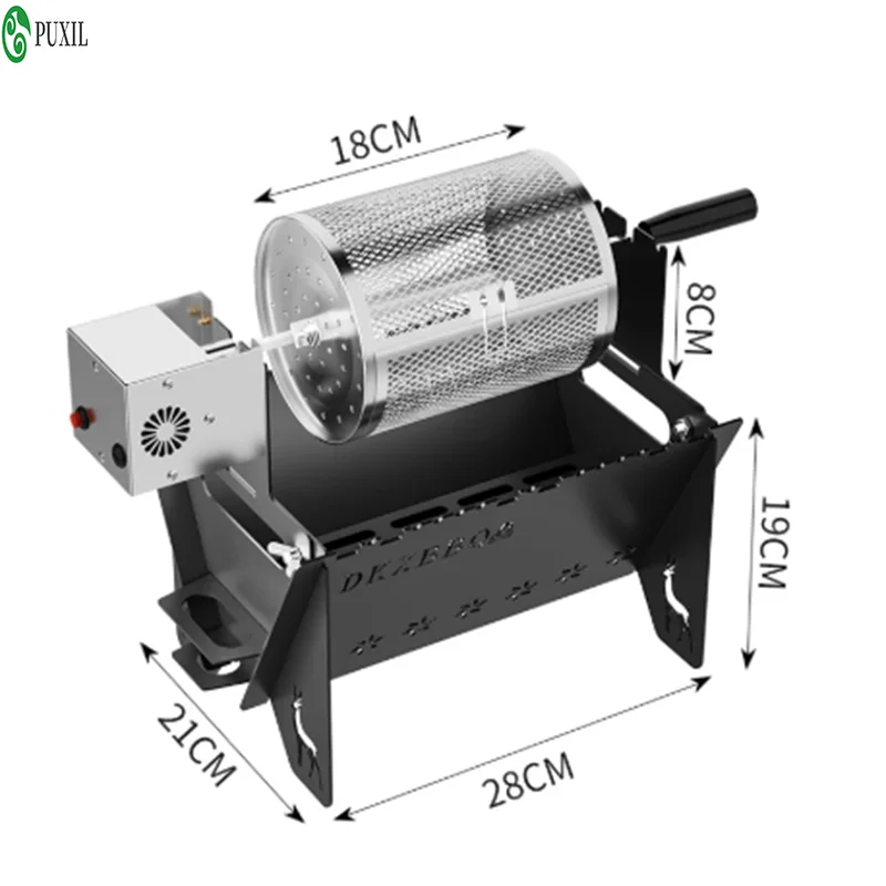 barbecue-stove-grill-outdoor-home-small-portable-automatic-rotary-barbecue-cage-folding-detachable-card-stove