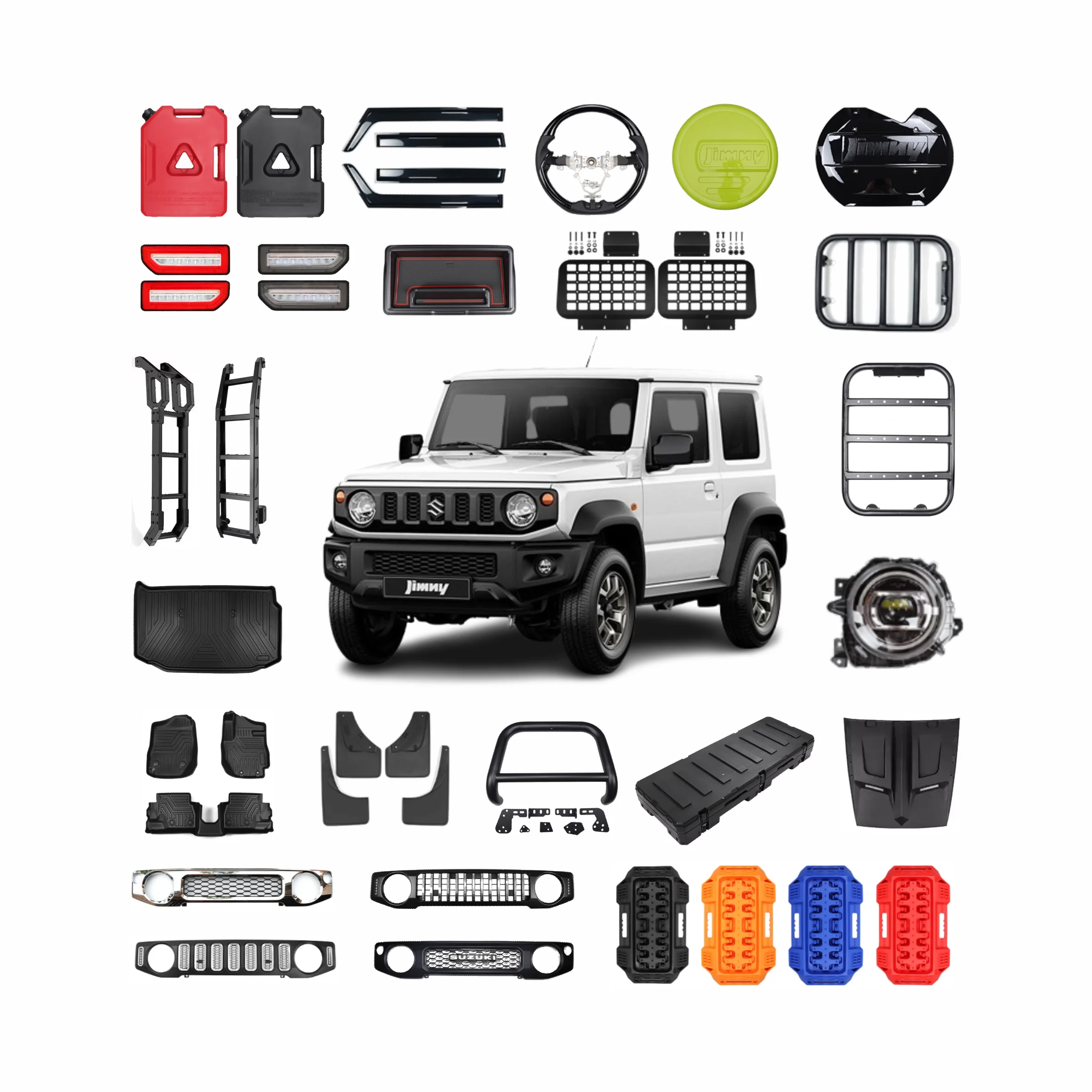 

Высокое качество оптовая продажа Jimny задний фонарь решетка переднего бампера задний фонарь для Suzuki Jimny аксессуары