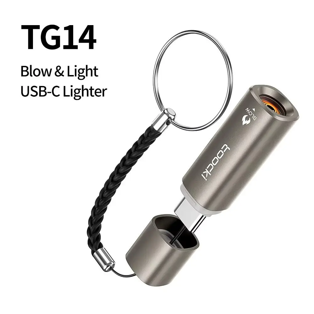 Universal Mini Cigarette Lighter Metal Auto Shut-Off USB-C Lighter No Battery No Flame Portable Type C Lighter Outdoor Use