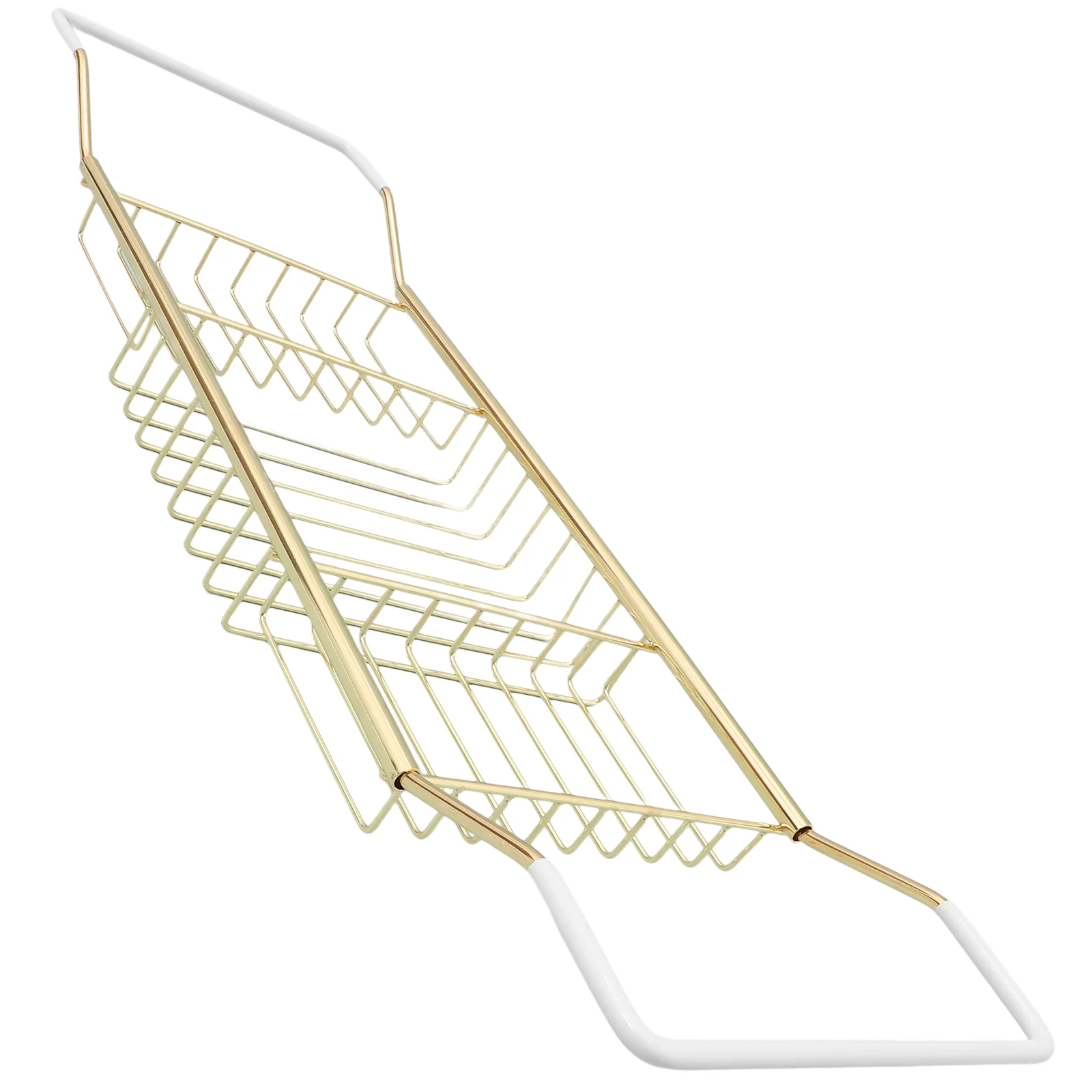 Telescopic Anti-slip Storage Rack Chrome Solver Splash Gold Bath Tray for Tub Shower Stainless Steel Bathtub Vintage