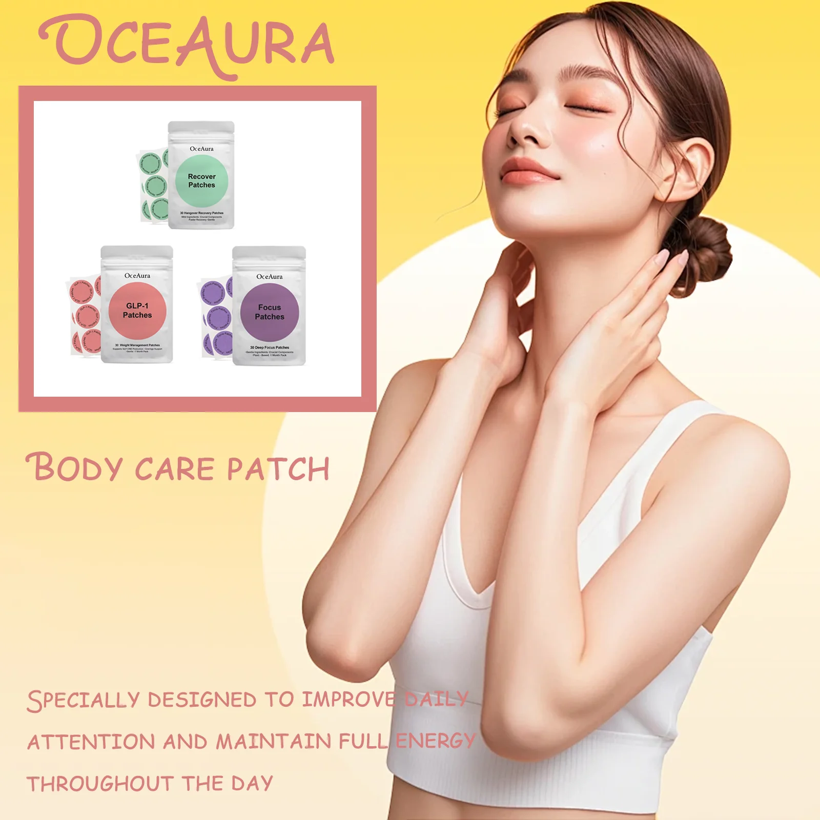 

30 pieces Weight Loss GLP-1 Patches Body Shaping Belly Fat Burning Improve Stomach Control Weigh Management Slimming Stickers