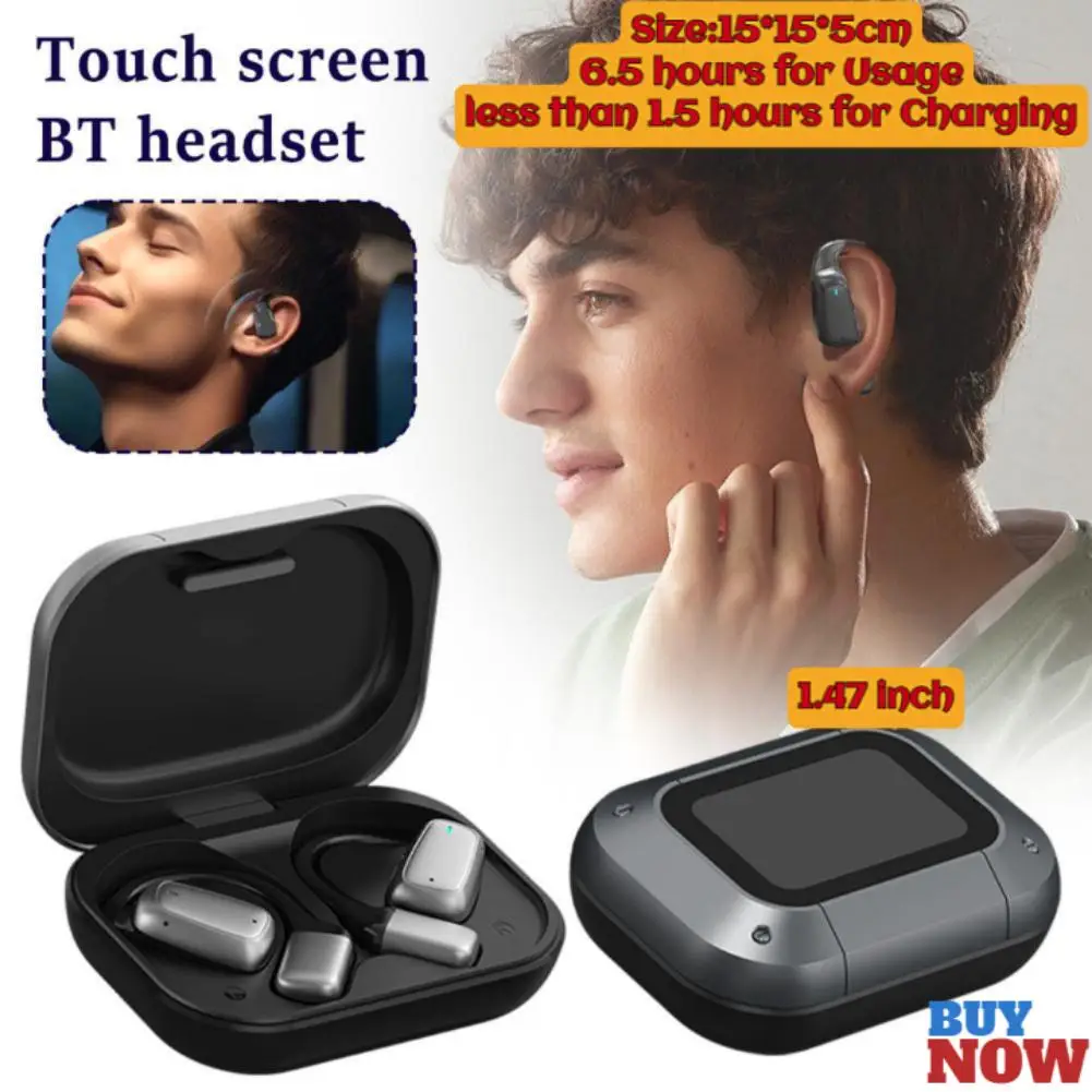 

Screen Wireless Headset Bluetooth 5.4 Earphones IPX5 Sport Headphone TF Card Cellphone-free Playback MP3