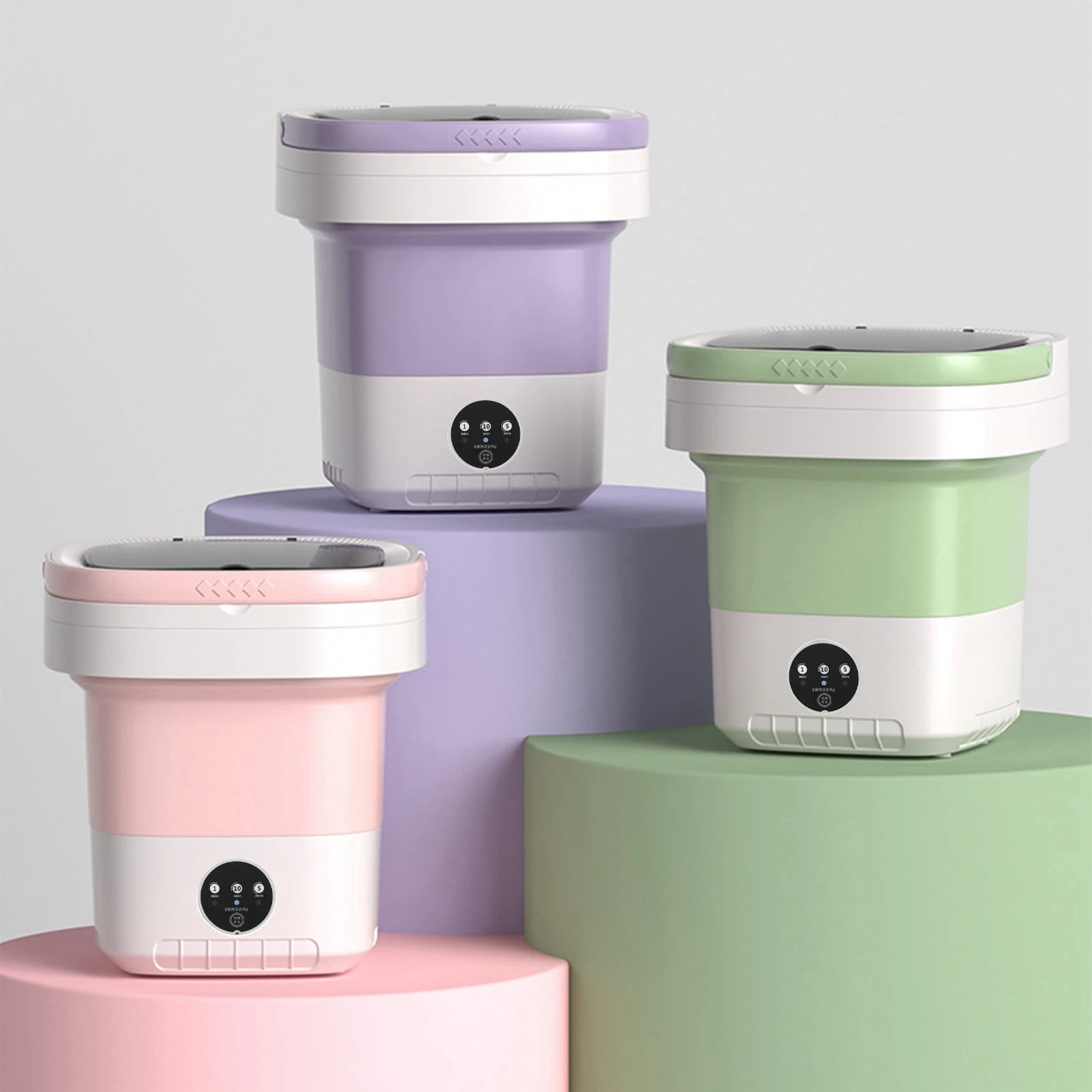 

7,5 л мини-портативная ковш-стиральная машина складная стиральная машина с мягкой сухой и дренажной трубой портативная мини-стиральная машина