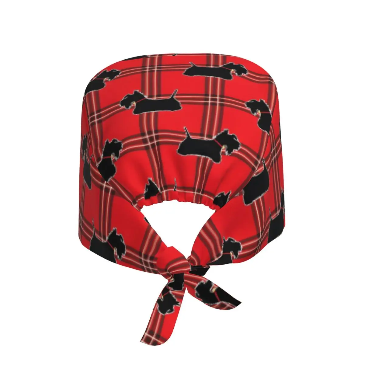 Custom Scottish Terrier Dog Scrubs Cap Surgical Hats Men Women Cute Dog Operating Room Cap Operator Hats Lab Works Hat