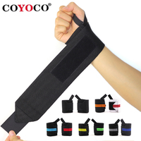 COYOCO Adjustable Wrist Wraps Support for Weightlifting & Gym - Breathable Wrist Brace Protector (1 Pair)