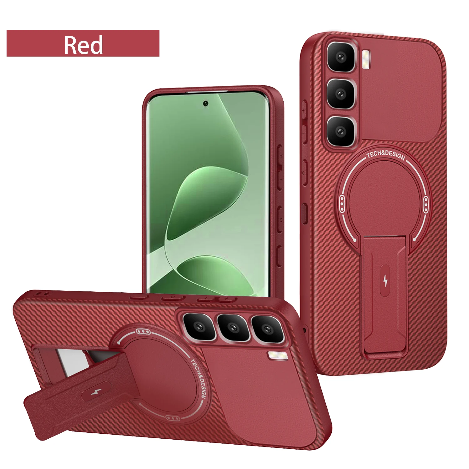 For Infinix Hot 60 Pro+ Case Infinix Hot 60 Phone Case Infinix Hot 60i Hot 60 Cover Magnetic Mounting Bracket Protect Back Cover