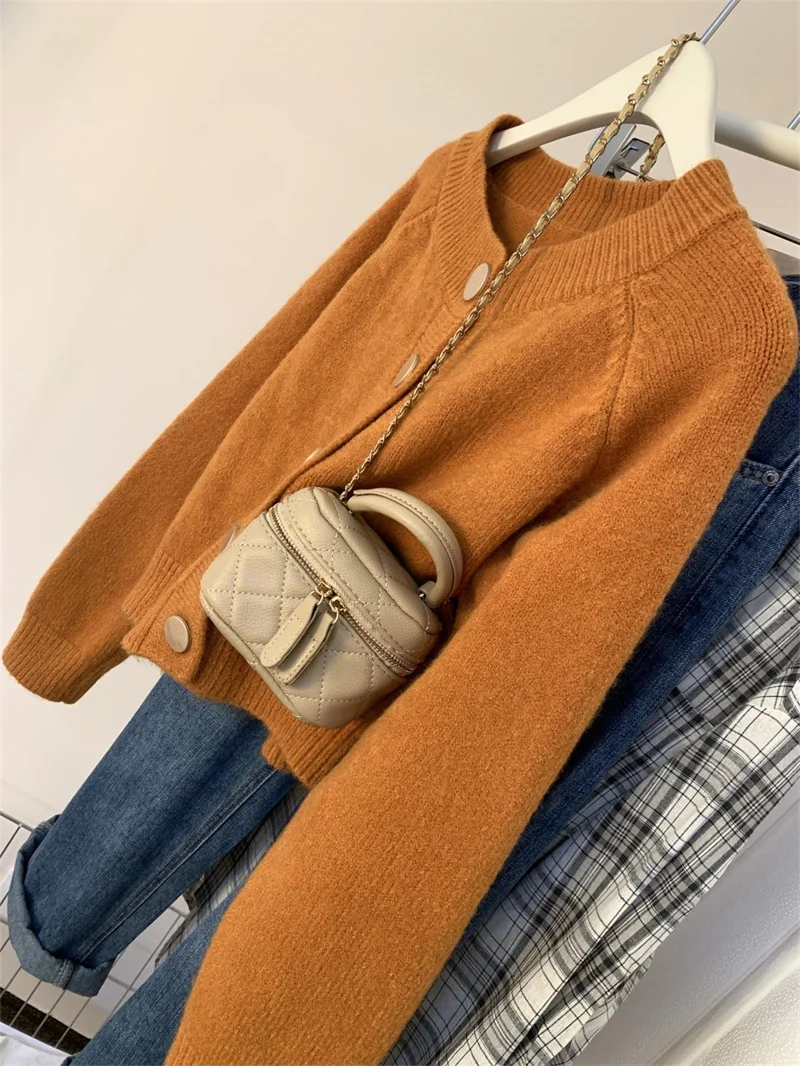 سترة جديدة للنساء لربيع وخريف 2026 سترة نسائية كلاسيكية متعددة الاستخدامات سترة معطف فضفاض سترة نسائية محبوكة #6