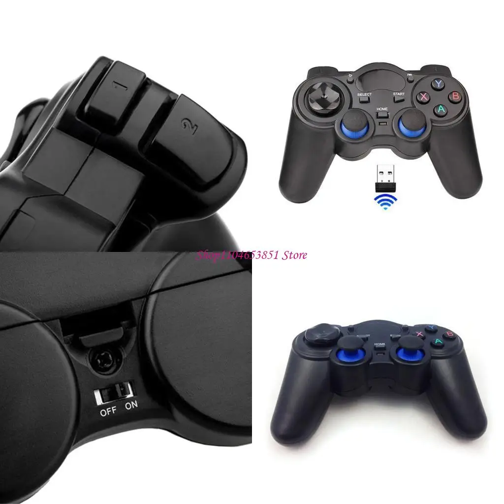 2.4G Wireless Controller for Smart TV Box Gamepad Ergonomic Video Game Controller Mechanical Handle Grip Joypad