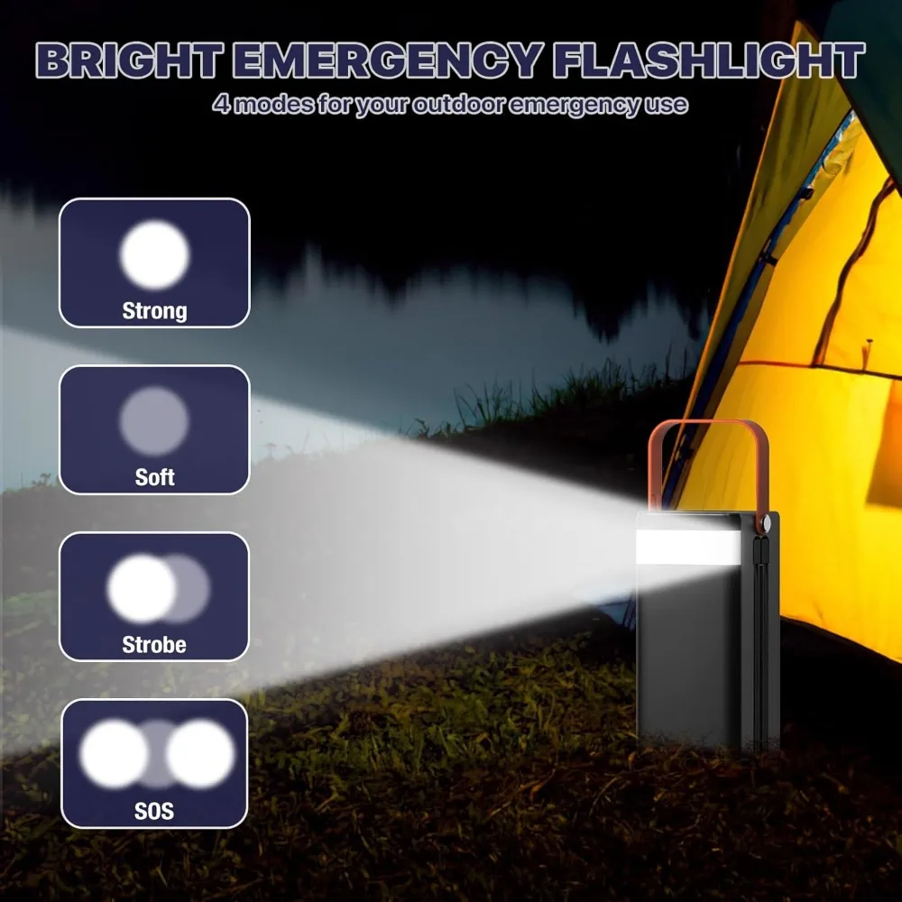 สถานีพลังงานแบบพกพาขนาดกะทัดรัด 99Wh พร้อมหน้าจอ LCD, ไฟฉาย และการชาร์จเร็ว สำหรับใช้งานกลางแจ้งและในกรณีฉุกเฉิน