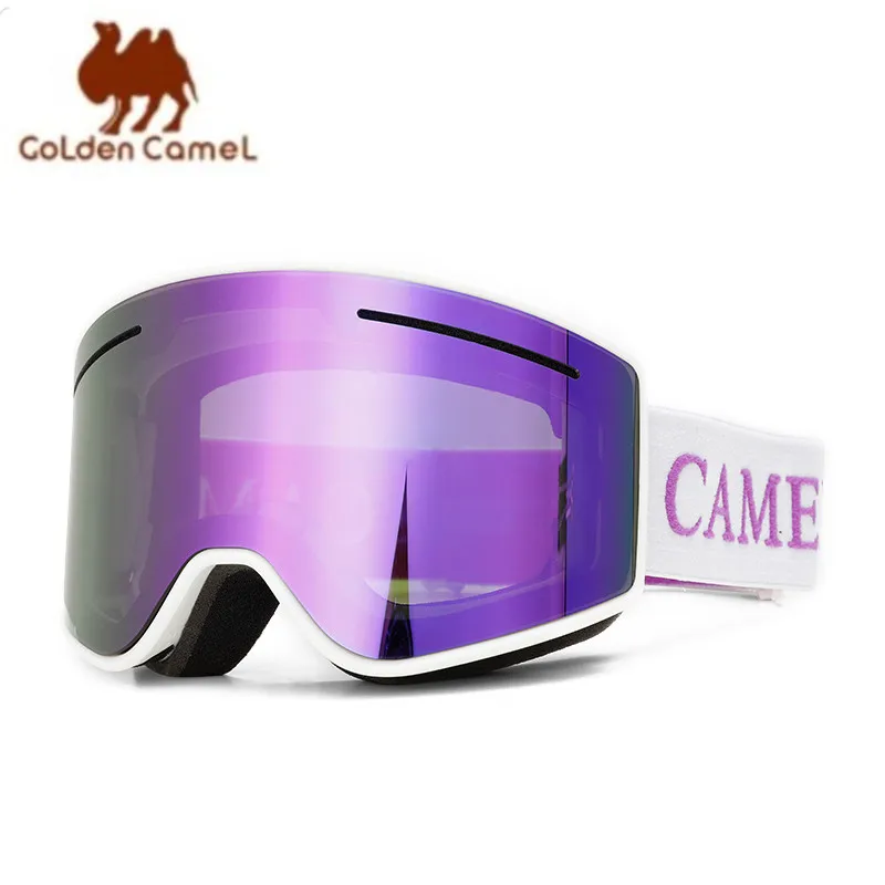 GOLDEN CAMEL-Lunettes de Ski Respirantes HD Anti-Buée pour Homme et Femme, Verre de dehors à Double Couche