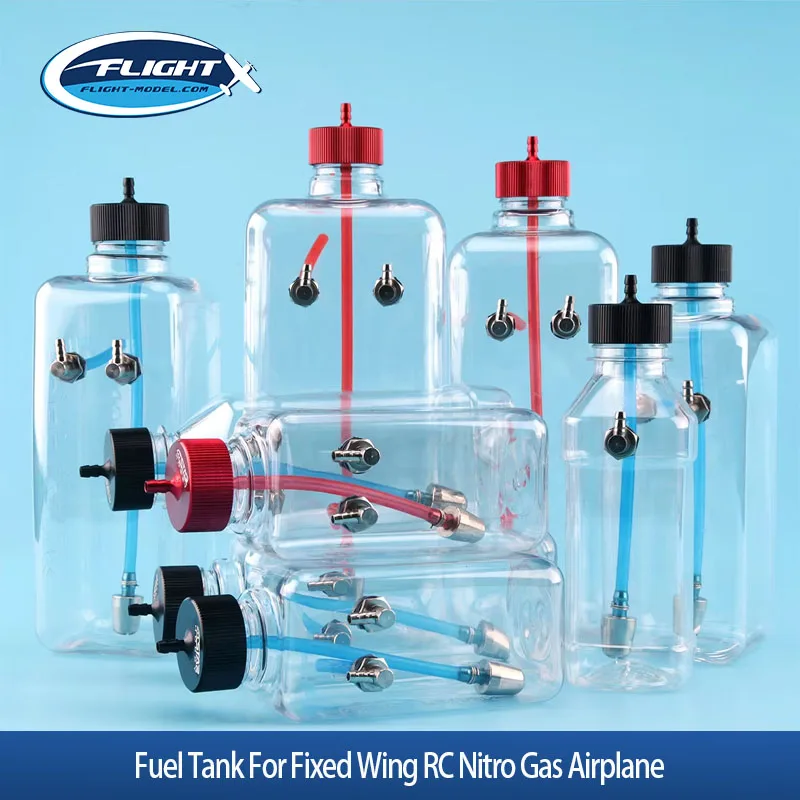 6star Plastic Fuel Tank For Fixed Wing RC Nitro Gas Airplane 260ml 300ml 410ml 500ml 700ml 1000ml 1500ml Plane DIY Parts