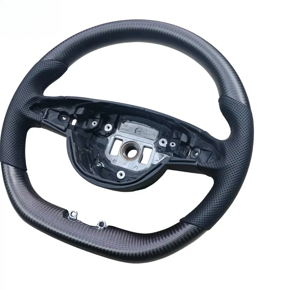 Matte Carbon Fiber Leather for Sports Steering Wheel for C-Class W205/E Class/G Class 3-Spoke Customizable