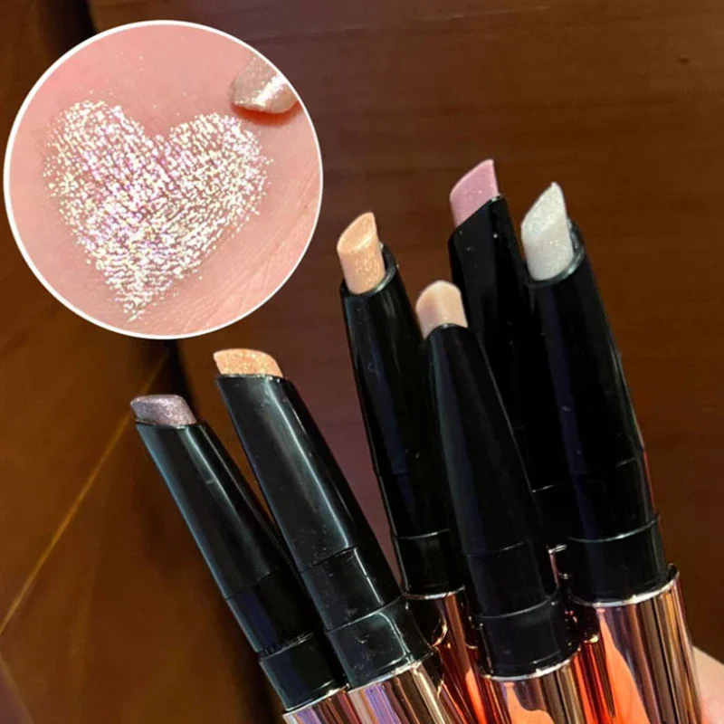 HERORANGE nacré fard à paupières bâton crayon paillettes fard à paupières maquillage imperméable miroitant ver à soie Liner stylo cosmétiques maquillage