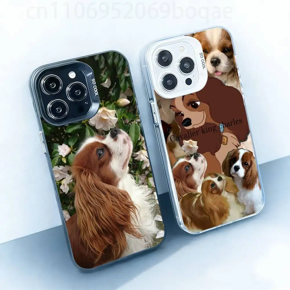 

Cavalier King Charles Spaniel Dog Hard Phone Case for IPhone 17 16 15 14 13 12 11 X XS Pro Max Plusshockproof Full Cover