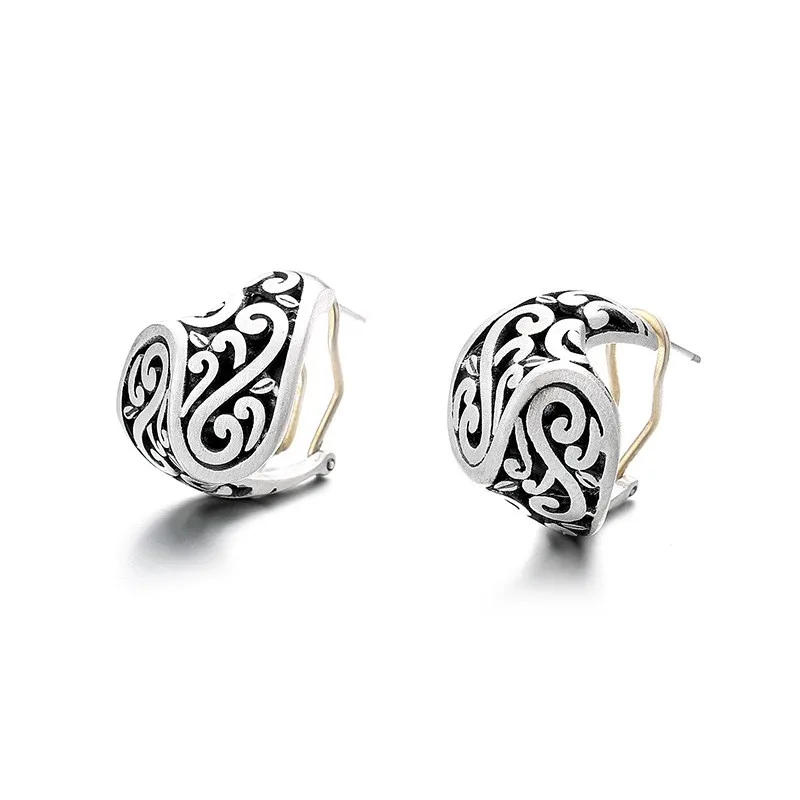 

170FR ZFSILVER S925 Серебряная корейская мода модный дизайн ретро необычная Изысканная искусственная подвеска ювелирные изделия Женская драгоценность