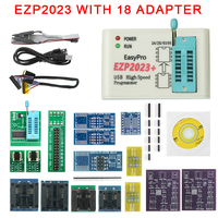 EZP2023 High-Speed USB SPI Programmer+18 Adapters Support 24 25 26 93 95 EEPROM 25 Flash Bios Chip Better Than EZP2019