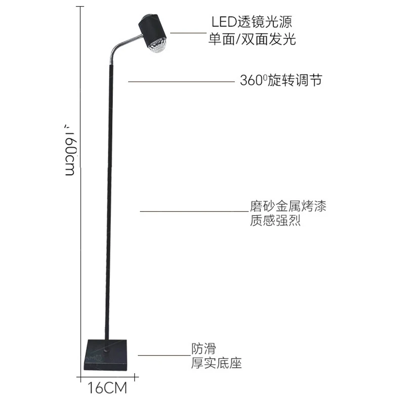 Luce per proiezione di luci al tramonto Lampada da pavimento a LED bifacciale Luce per tramonto Halo fai-da-te Utilizzata in bar Soggiorno Camere da letto Ristoranti