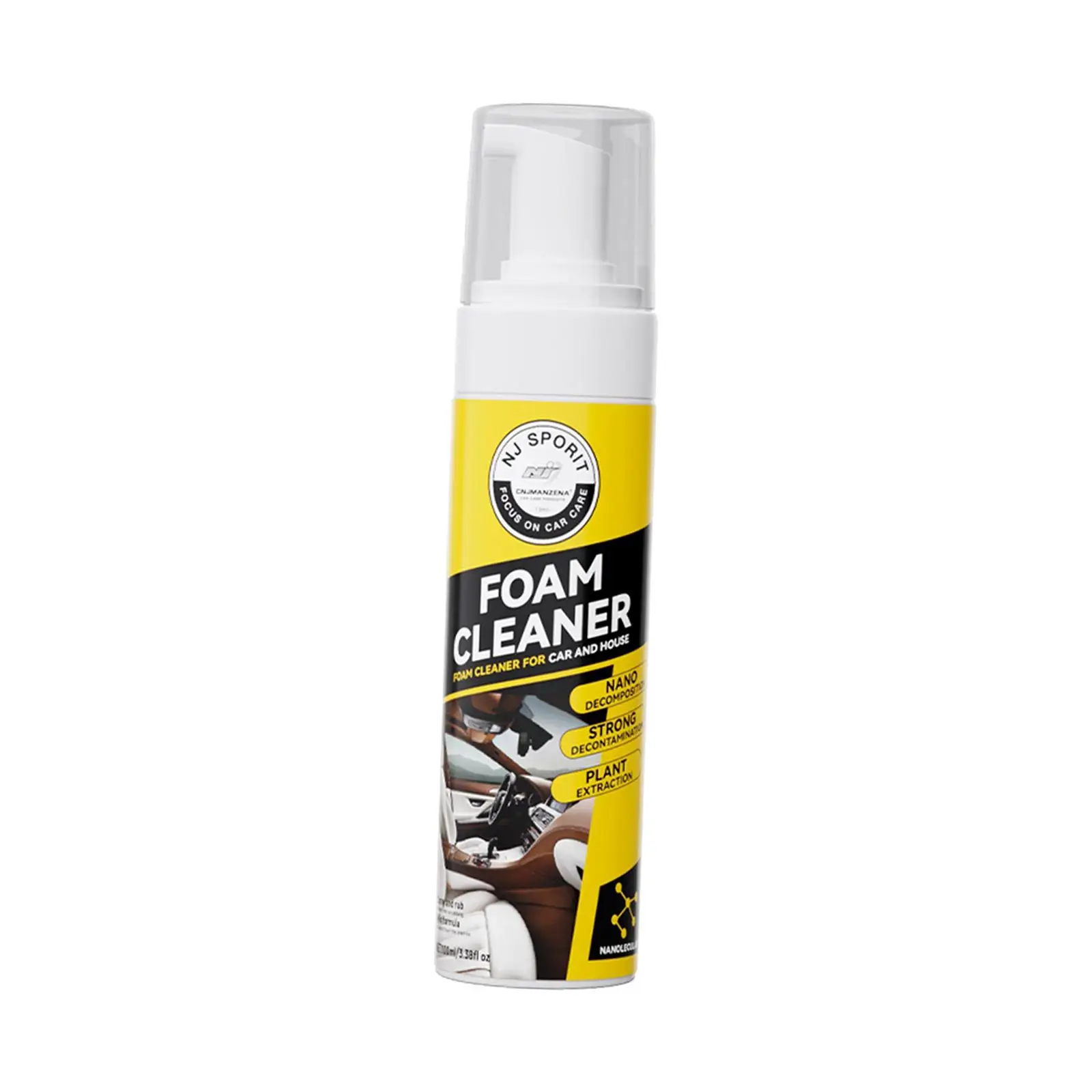 

Car Foam Cleaner 200ml Portable Car Interior Accessories Tool Cleaning Spray