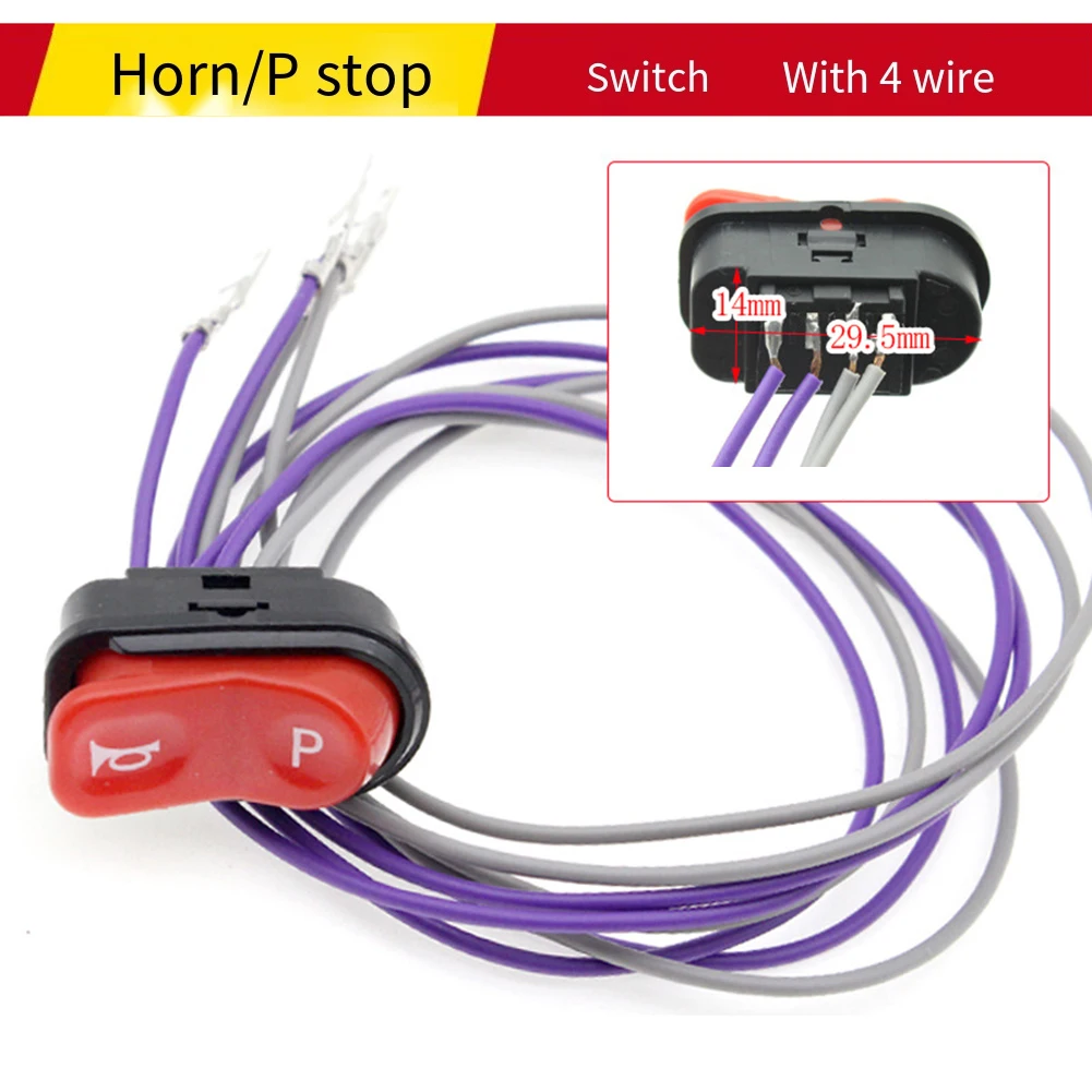 Electric Vehicle Accessory Ebike Switch Waterproof Switch Copper Core Construction Dust-proof Design Easy Installation