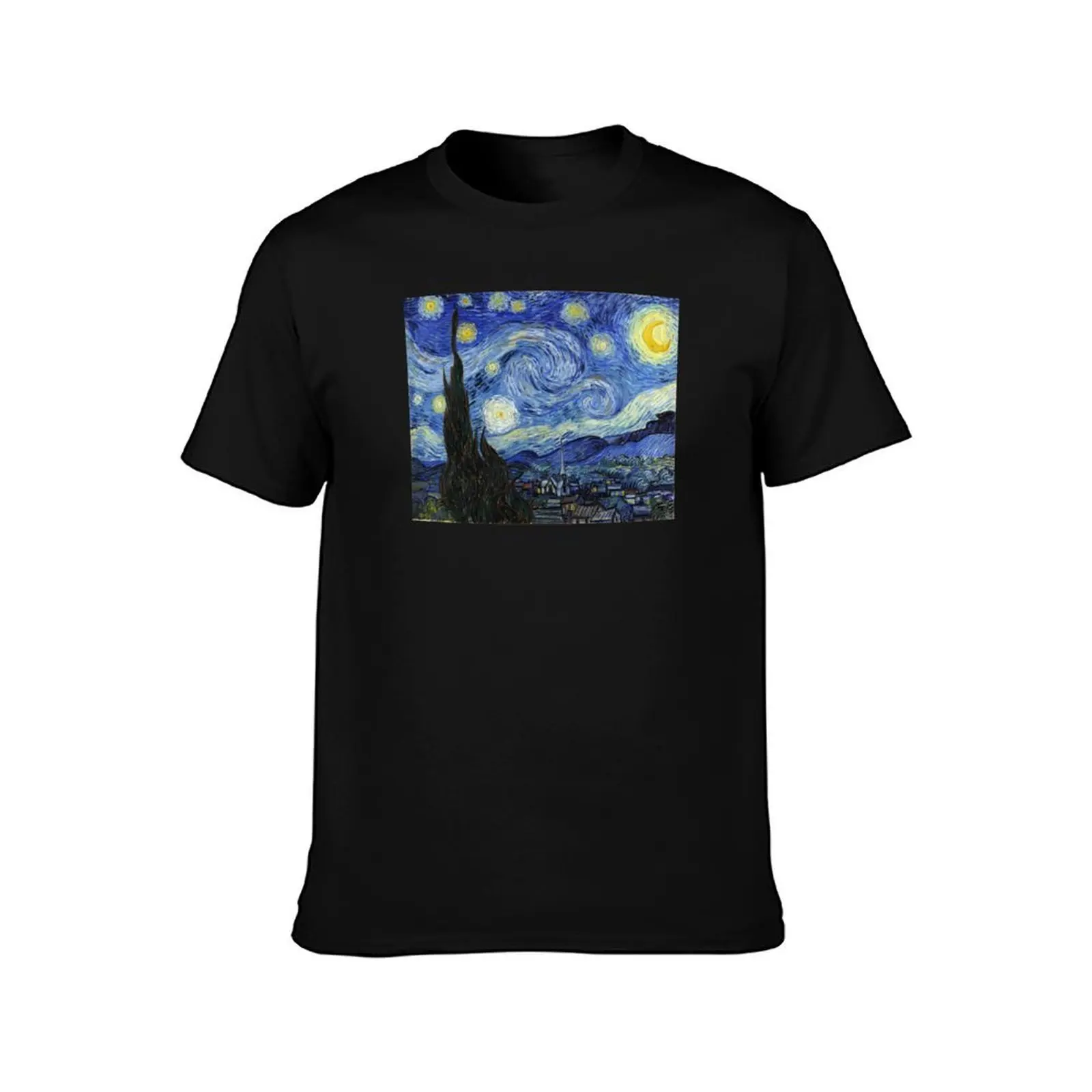 Starry Night, Van Gogh T-Shirt Thanksgiving Day Tee Top T-Shirt
