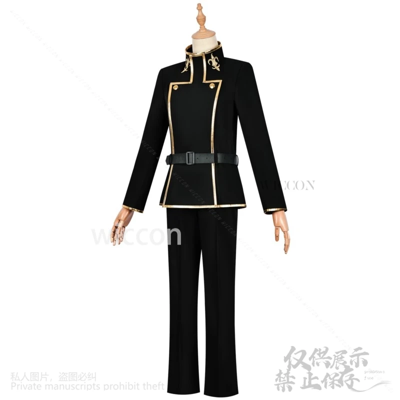 Lelouchh Lamperougee Anime Codee Geasss Cosplay Costume DK JAPAN School Uniform Black Wig Halloween Christmas Man Cos Customized