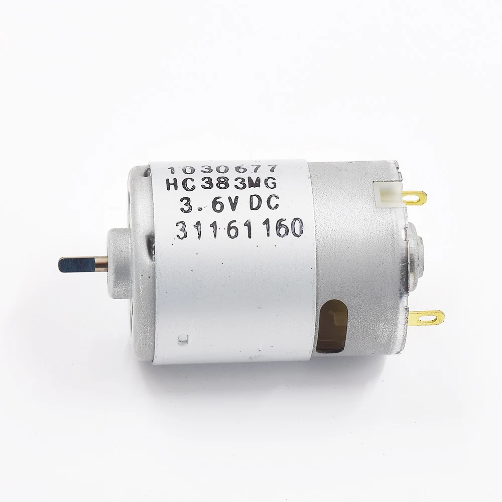 JOHNSON-Motor de alta velocidade D-Shaft para furadeira elétrica, chave de fenda, ferramentas do motor, brinquedo, 1030677, HC383MG, RS-380, DC 3V, 3.6V, 3.7V