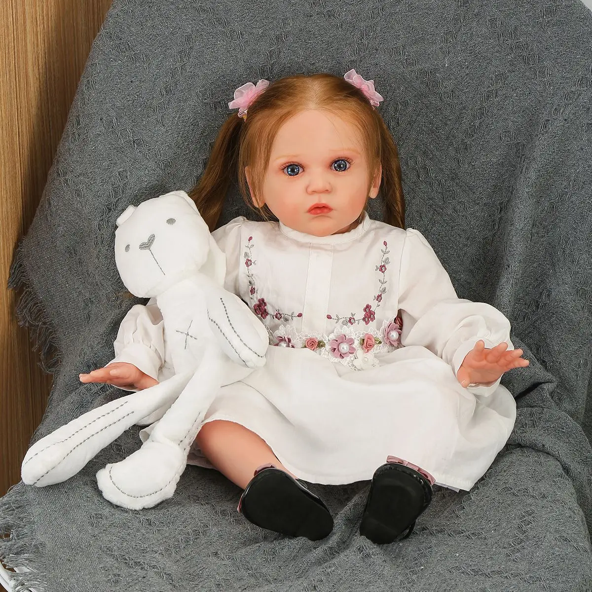 

58cm 23inch bebe Doll Reborn Toddler Doll Mattia Girl Toy Soft Cloth Body Silicone Vinyl Dolls for girl Children Toys