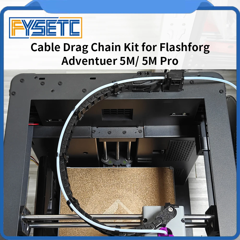 

For FLASHFORGE AD5M /AD5M Pro Open Drag Chain Bridge Type 6x10mm Cable Carrier 3d Pritner Upgraded Parts for AD5M/AD5MPro