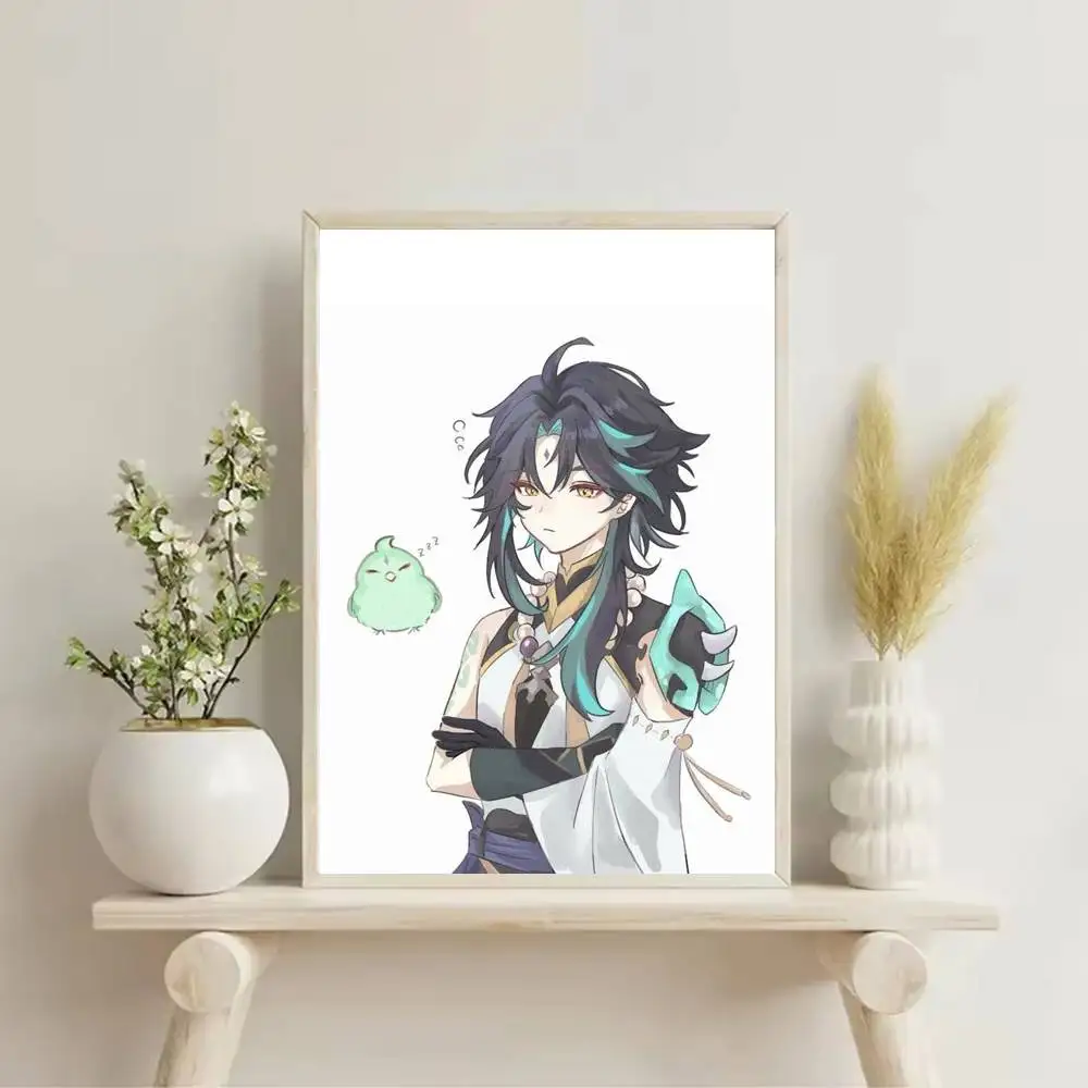 A-Alatus Chibi Cute Poster Self-adhesive Art Waterproof Paper Sticker Coffee House Bar Room Wall Decor