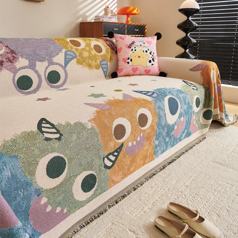 

Home Sofa Cover Living Room Sofas Blanket Cover Prevent Cat Scratch Blanket Sofa Towel L Shape 2 Seater Cover