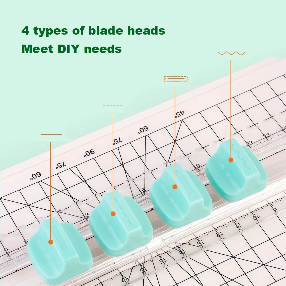 Multi-function Paper Cutter Creasing Machine 360-degree Rotary Paper Cutter 4 IN 1 for Hand-Cutting Card Art Tools