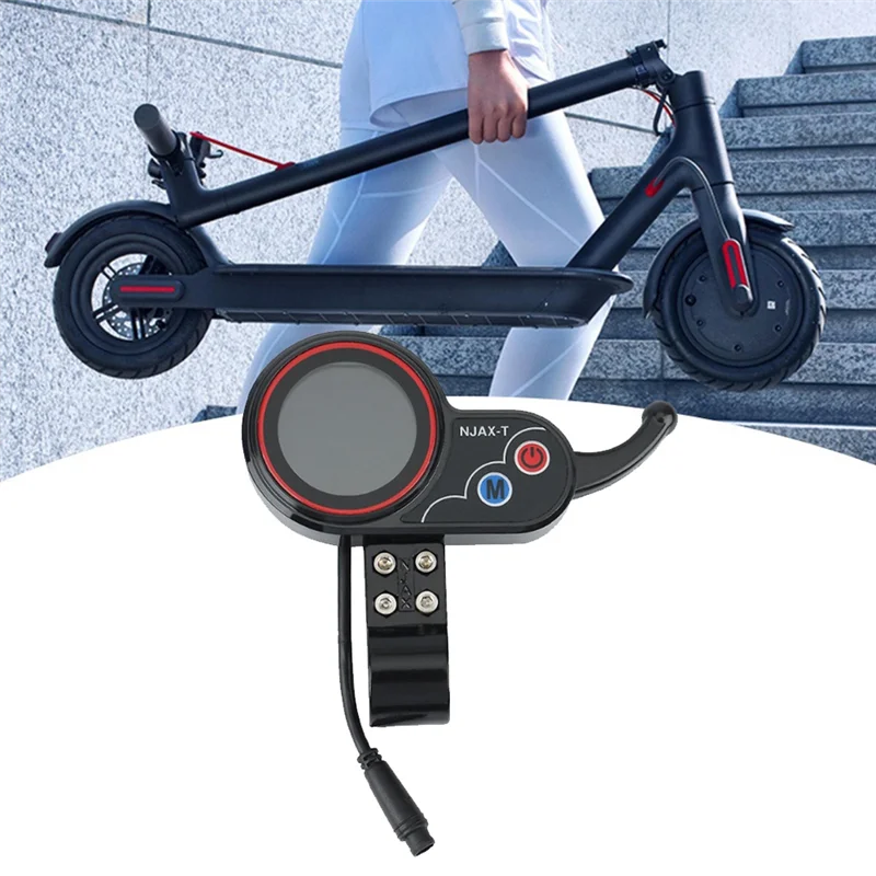 NJAX-T Electric Scooter Dashboard Meter 36V 48V Adjustable 6PIN for Electric Scooter Accessories