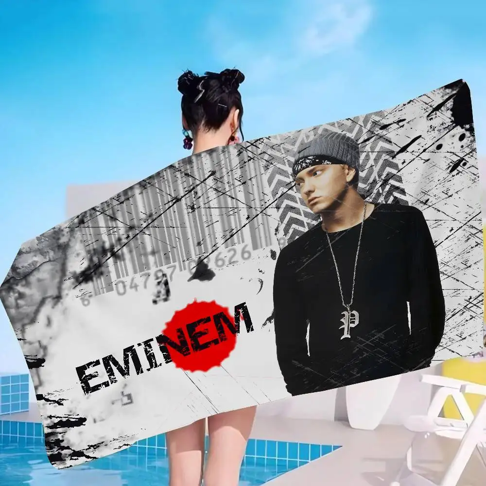 E-Eminem-Person Beach Towel Colorful Bath Towels for Girl Microfiber Quick Dry Custom Sand Free Beach Yoga Spa Gym Pool