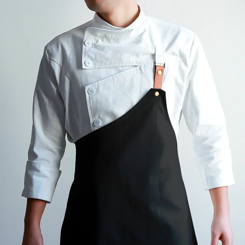 Veste et tablier de chef pour hommes et femmes, uniforme de travail de cuisine, vêtements de restaurant, 73WaClaClothes