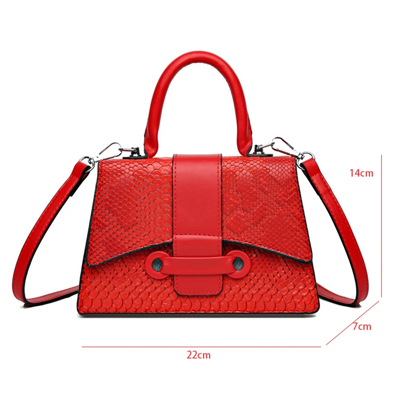 Alligator Leather Brand Bag Hourglass Handbag Contrast Color Crocodile Pattern Crossbody Bag With Short Handle Phone Purse Femme