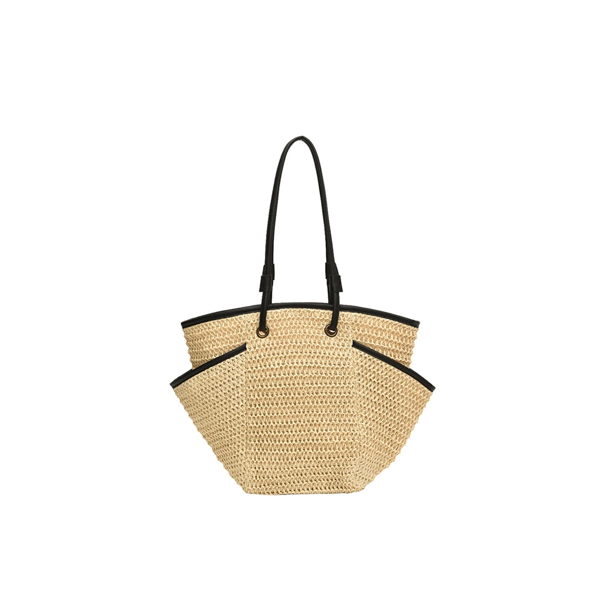 Women's Fashion Versatile Large-capacity Braid Shoulder Bags Designer Straw Woven Summer Beach Bags Ladies Leisure Tote Bag