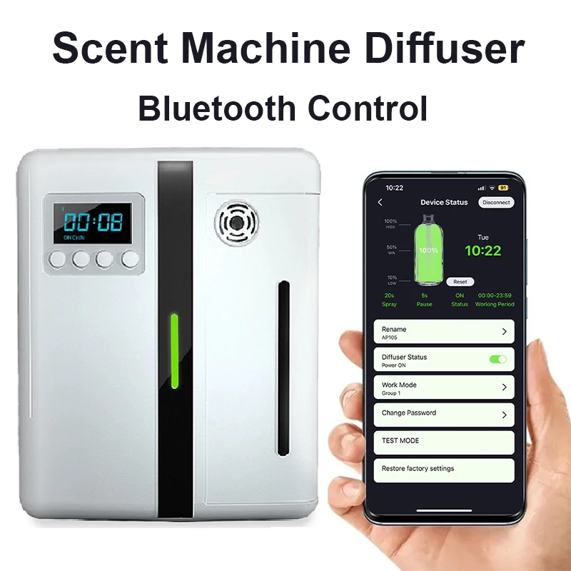 

NAMSTE Fragrance Diffuser Coverage 300m³ Room Air Freshener Bluetooth Oil Diffuser Essential Oil Electric Smell for Home Perfume