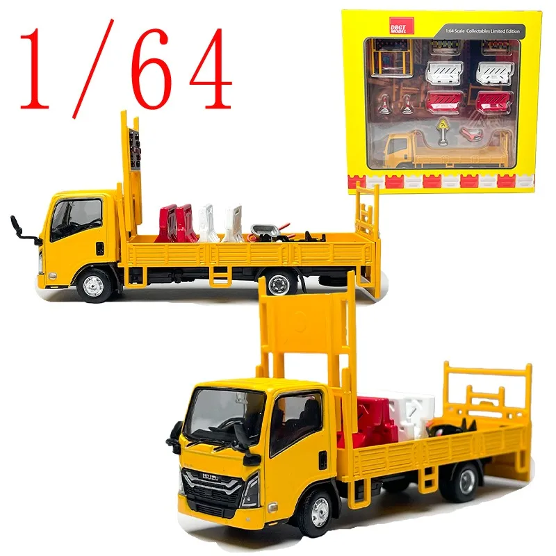 

DBGT Diecast 1/64 Scale Lsuzu Engineering Roadblock Car Model. Alloy Lsuzu with Accessories Car Model Static Collection Display