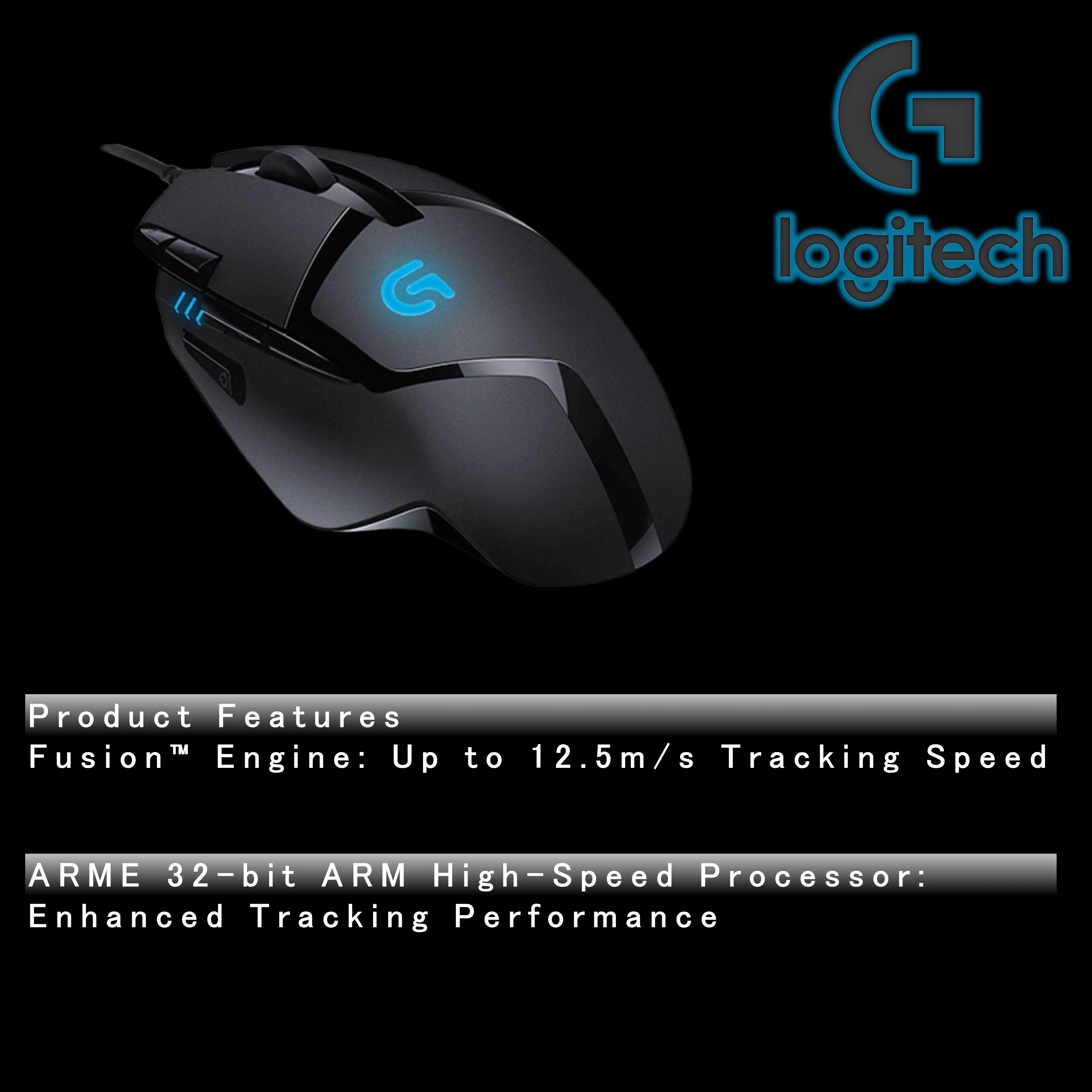 Mouse Logitech G402 per mouse da gioco professionale cablato - Macro programmabile, compatibile con desktop e laptop