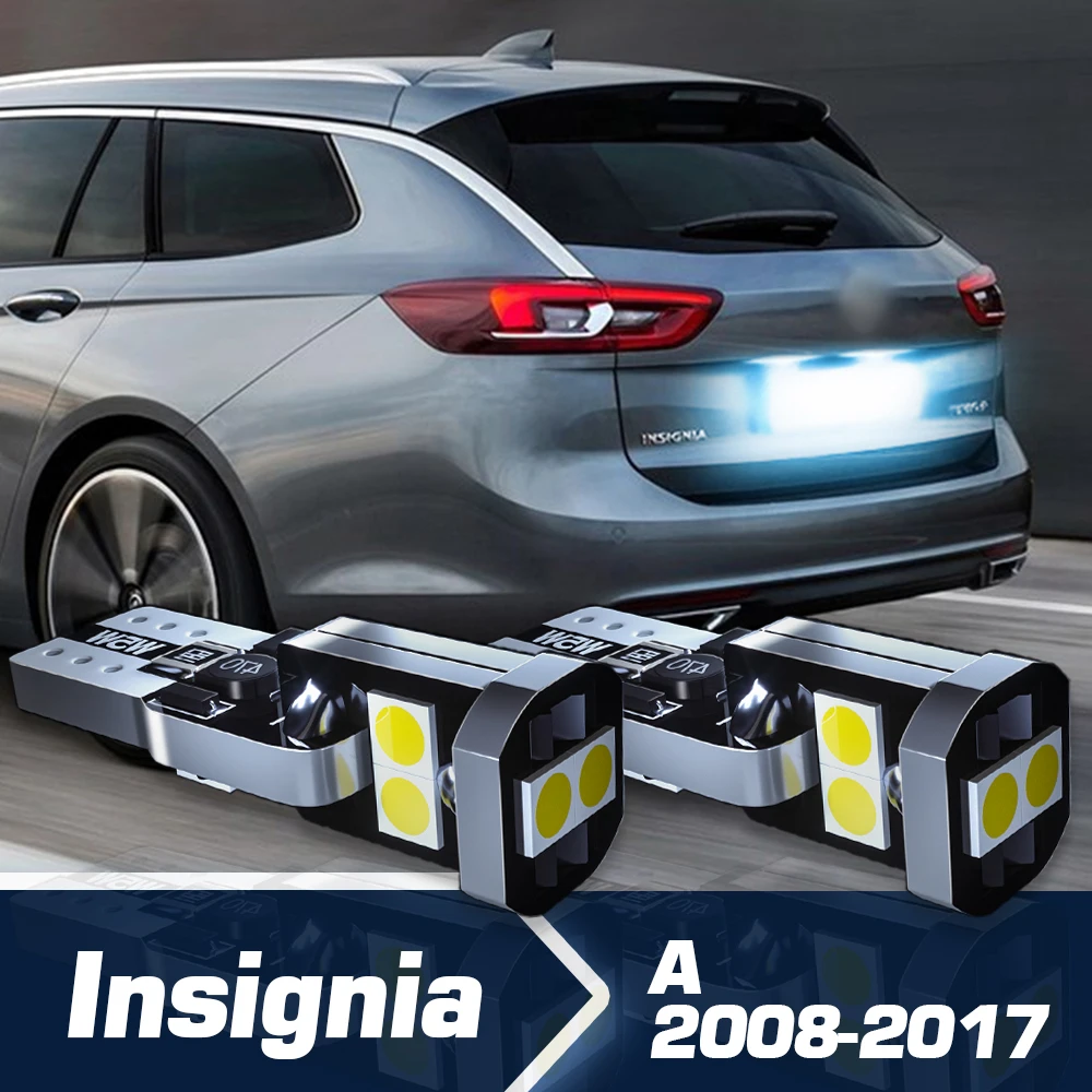 

License Plate Light 2pcs LED Canbus Accessories For Opel Insignia A Accessories 2008 2009 2010 2011 2012 2013 2014 2015 2016 201